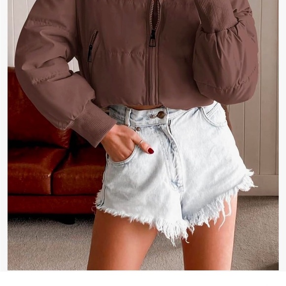 Brown Puffer Jacket - Picture 3 of 4